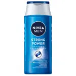 Un flacon de 250 ml de NIVEA MEN Shampooing Strong Power dans un emballage bleu avec un bouchon blanc. dakar, Sénégal