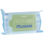 Un pack de Mustela Bébé Lingettes Dermo Apaisantes 60 pièces avec un emballage vert et bleu, mettant l'accent sur les ingrédients respectueux de l'environnement et la durabilité. Découvrez la qualité confectionnée par Univers Cosmetix, pour vous garantir des soins haut de gamme et pas cher.