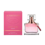 Coffret rose et flacon de Tom Tailor Eau de Parfum Happy To Be Woman, avec 30 ml imprimés sur l'emballage. dakar, Sénégal