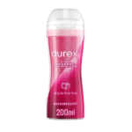 Un flacon rose de 200 ml de Durex Play Massage Stimulant au Guarana, étiqueté « Wasserbasiert », parfait pour sublimer les moments d'intimité. dakar, Sénégal