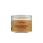 Un pot de Shea Moisture Masque Hydratant Miel de Manuka Et Huile de Mafura 283 g formé d'extrait de figue et d'huile de baobab.