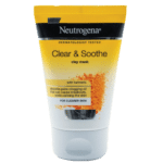 Un tube de Neutrogena Curcuma Masque Purifiant 50 ml pour les soins de la peau, doté d'un capuchon jaune et d'un design orange, met en valeur la qualité recherchée à Dakar, au Sénégal.