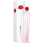 Un flacon de parfum grand et élancé rose avec un motif de fleur rouge et une boîte blanche assortie ornée de fleurs rouges et le texte « Kenzo Poppy Bouquet Eau de Toilette Eau de Toilette 50 ml » reflète la qualité trouvée à Dakar et au-delà.
