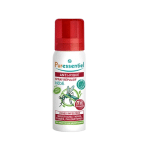 Un flacon de Puressentiel Spray Anti-Pique 7H Bébé 60 ml, comportant un bouchon rouge et une illustration moustique sur l'étiquette, disponible chez Univers Cosmetix à Dakar. Connu pour sa qualité, ce spray offre une protection fiable à vos tout-petits.