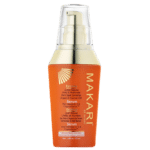 Un flacon de Sérum Booster Eclat Anti-Tache Makari Extreme Argan Et Carotte, Illuminatrice 50 ml, disponible exclusivement chez Univers Cosmetix à Dakar, Sénégal.