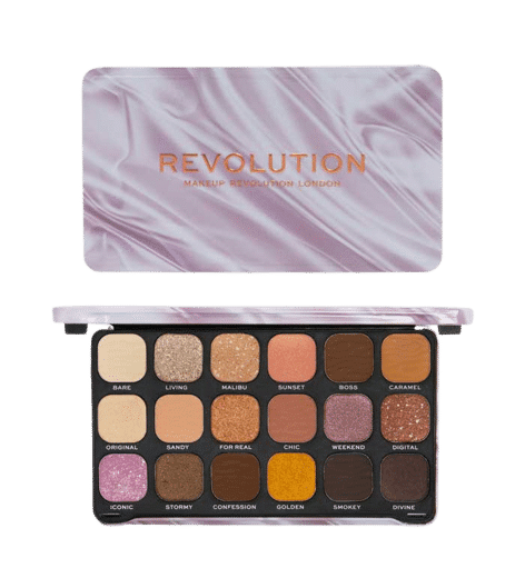 Makeup Revolution Forever Flawless Palette - Palette de fards à paupières,  18 couleurs