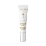 Un tube blanc de Nuhanciam Contour des Yeux Éclaircissant Cernes, Anti-poches 15 ml avec un bouchon argenté métallisé, disponible chez Univers Cosmetix à Dakar.