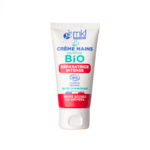Tube blanc de MKL Crème mains certifiée BIO Réparatrice - 50 ml pour mains sèches ou abîmées, disponible chez Univers Cosmetix à Dakar, Sénégal.