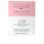 Le packaging avant de BYPHASSE Crème Hydratant Infini 24H jour et nuit 50 ml, avec des sections de couleurs rose et blanche, disponible chez Univers Cosmetix à Dakar à un prix pas cher.