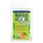 Le Petit Marseillais Gel Douche Extra Doux Mandarine & Citron Vert Bio, dans un flacon vert recyclable de 250 ml. dakar, Sénégal