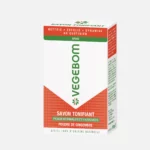 Image d'une boîte de savon VEGEBOM Savon Tonifiant 100g à la poudre de gingembre pour peaux normales et fatiguées. dakar, Sénégal