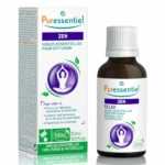 Retrouvez une sensation de calme avec le flacon d'huile essentielle Puressentiel Diffuse Sommeil, doté d'un logo violet et de 30 ml de mélange relaxant conçu pour favoriser le sommeil, soulager les tensions et favoriser la relaxation. Améliorez votre tranquillité avec le Spray Aérien Puressentiel complémentaire.