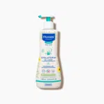 Flacon pompe de 500 ml de MUSTELA Gel Lavant Stelatopia, spécialement conçu pour les bébés ayant la peau à tendance atopique.