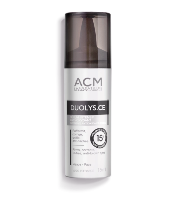 Un flacon de 15 ml d'ACM DUOLYS CE Sérum Anti Oxydant, avec des détails d'emballage en français. dakar, Sénégal