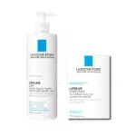 La Roche Posay Duo Hydratation Intense Lipikar Lait 400 ml à côté d'un Savon Surgras 150 g. dakar, Sénégal