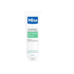 Un tube de 150 ml de Mixa Gel Nettoyant Anti impuretés, labellisé Anti-Unreinheiten Comfort Cleanser à la Salicylsäure et au Squalan, également connu sous le nom de Mixa Hochverträglich.