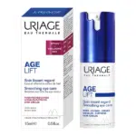 Uriage Age Lift Soin Yeux Lissant 15 ml, au Rétinol et à l'Acide Hyaluronique anti-cernes et anti-rides, complète la gamme Uriage Dépiderm Contour.