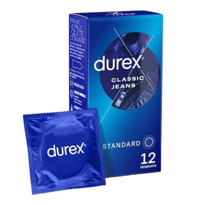 Durex Préservatifs Classic Jeans Boîte de 12