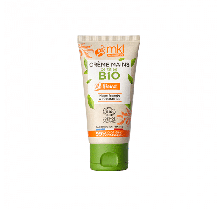 Un tube de MKL Crème mains certifiée BIO Abricot - 50ml