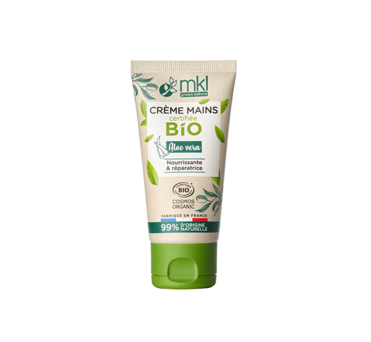 Un tube de MKL Créme Mains Aloé Véra Cértifié Bio - 50ml à l'aloe vera certifié biologique