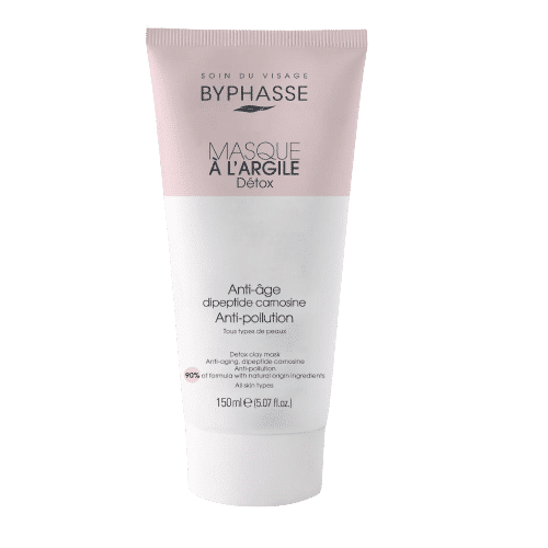 Un tube de Byphasse Masque Visage à l'Argile Detox TOUS TYPES DE PEAUX 150 ml