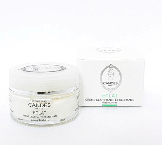 Un pot et une boîte de Candés Crème Clarifiante et Unifiante 50 ml