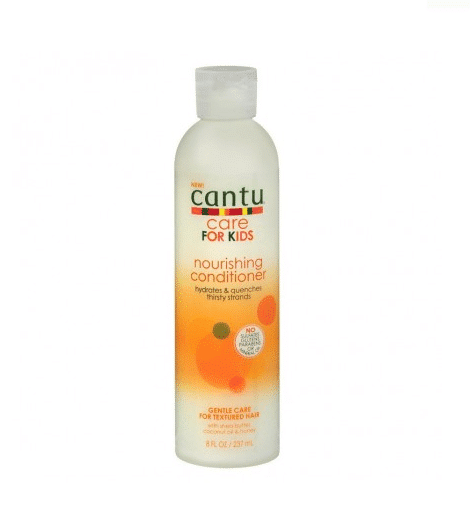 CANTU KIDS Après Shampoing au Karité (Après-Shampooing Nourrissant) - Flacon de 237 ml avec étiquette orange