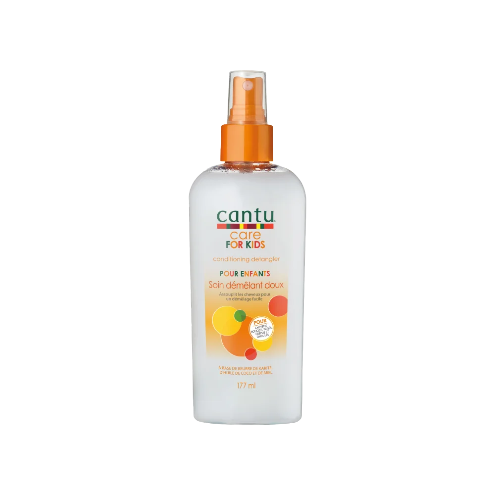 Cantu Care For Kids Soin Démêlant Doux Pour Enfant 177 ml avec une étiquette orange et blanche. Disponible à Dakar à un prix imbattable.