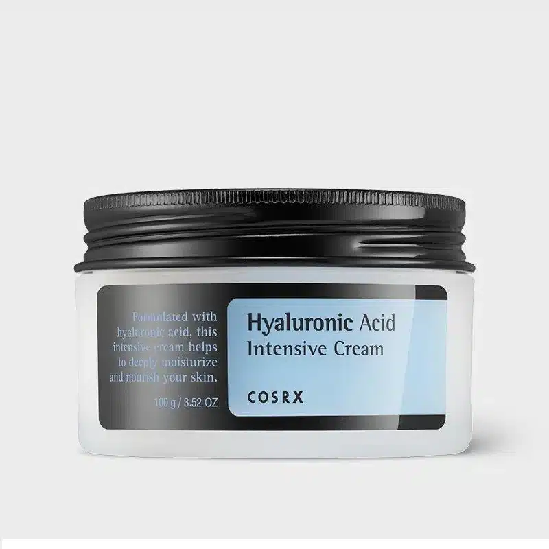 Un pot de Cosrx Crème Hydratante Intensive à l'Acide Hyaluronique 100 g