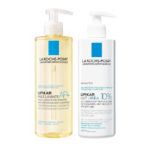 Découvrez l'excellence des soins de la peau avec le Duo Lipikar Peau Lisse Huile de Douche + Lait Uréa de La Roche-Posay. Avec un engagement indéfectible envers la qualité