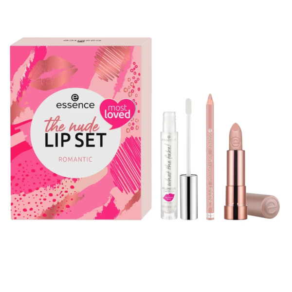 essence cosmetics coffret cadeau the nude lip romantic pour lèvre