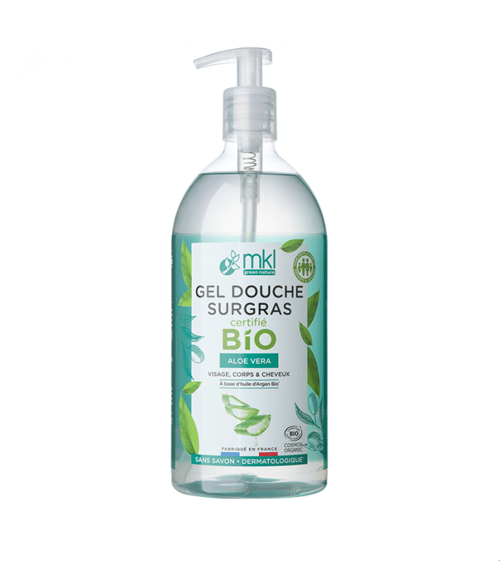 Un flacon de MKL Gel douche certifié BIO - Aloe vera 1L