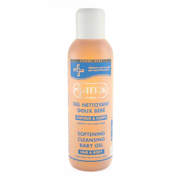 Un flacon de 500 ml de HT26 Gel nettoyant doux bébé Cheveux et Corps