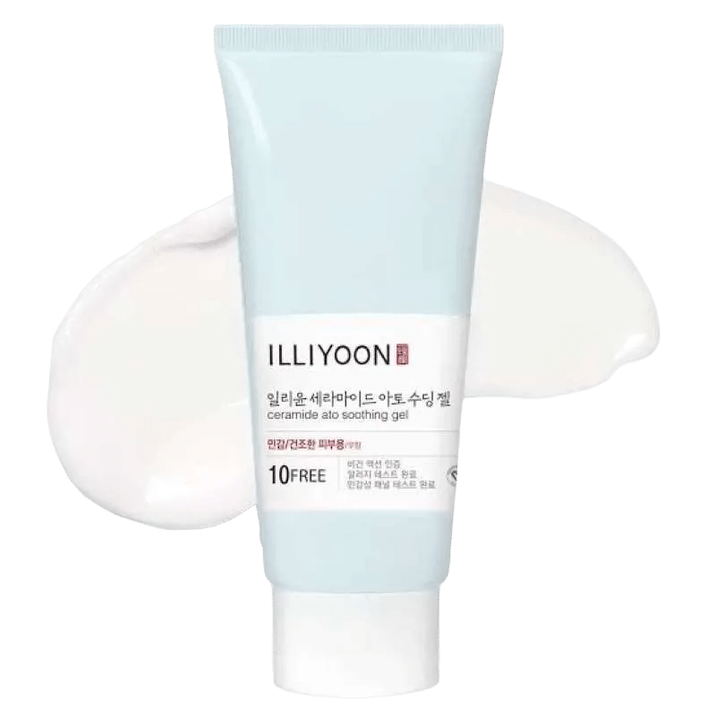 Un tube bleu clair d'Illiyoon Ceramide Ato Crème Hydratante Concentrée 175 ml d'Univers Cosmetix