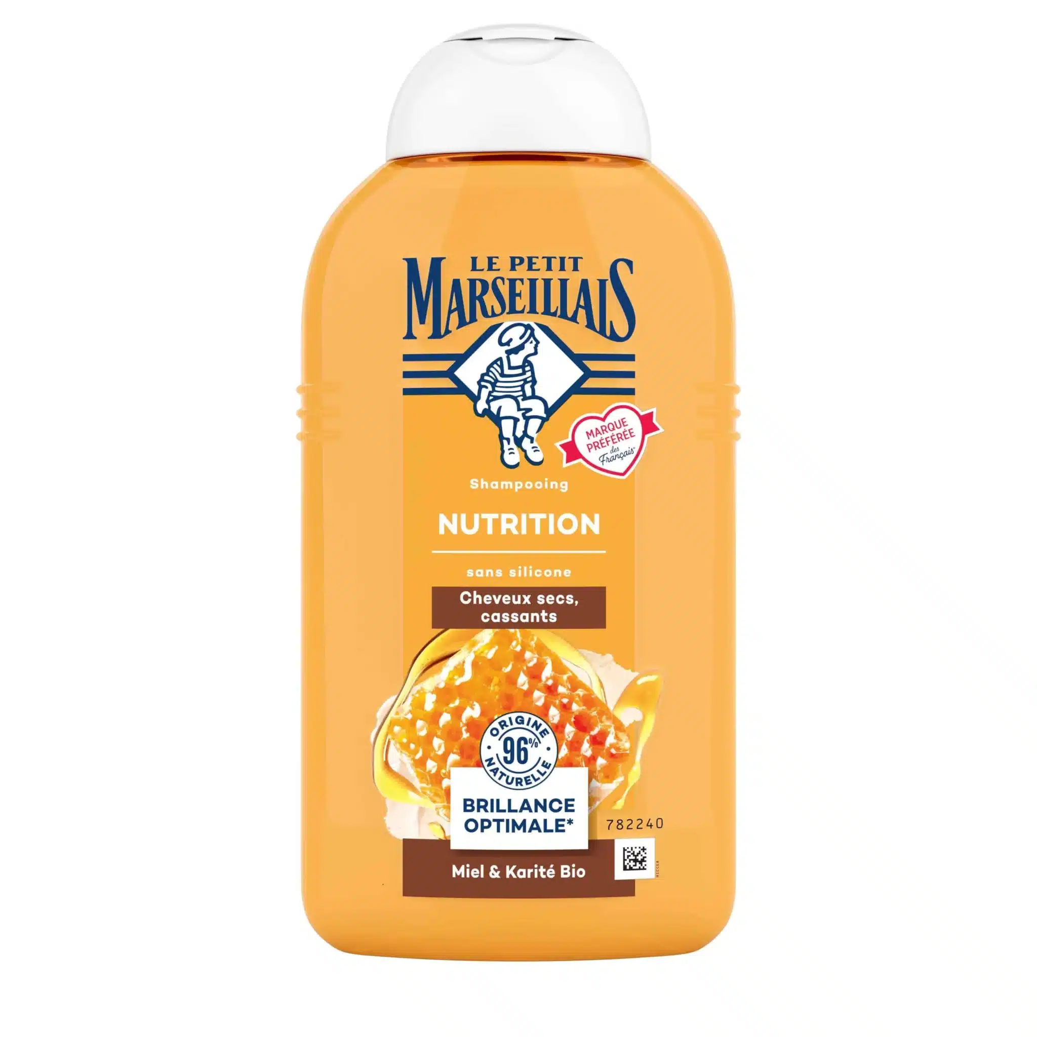 Le Petit Marseillais Shampoing Nutrition au Miel et au Karité BIO 250 ml