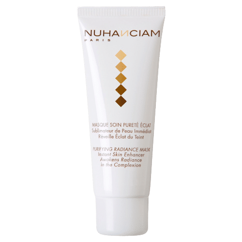 Un tube de Nuhanciam Masque Unifiant Soin Pureté Éclat 75 ml sur fond blanc