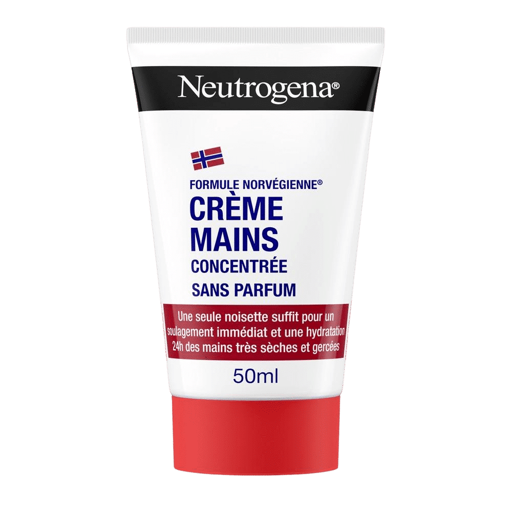 Tube de Neutrogena Crème Mains Concentrée Sèches et Abîmées Sans Parfum 50 ml