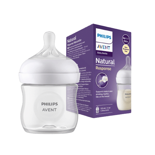 Philips AVENT Natural Response Biberon avec Sucette Responsive dès la naissance 125 ml avec emballage en boîte