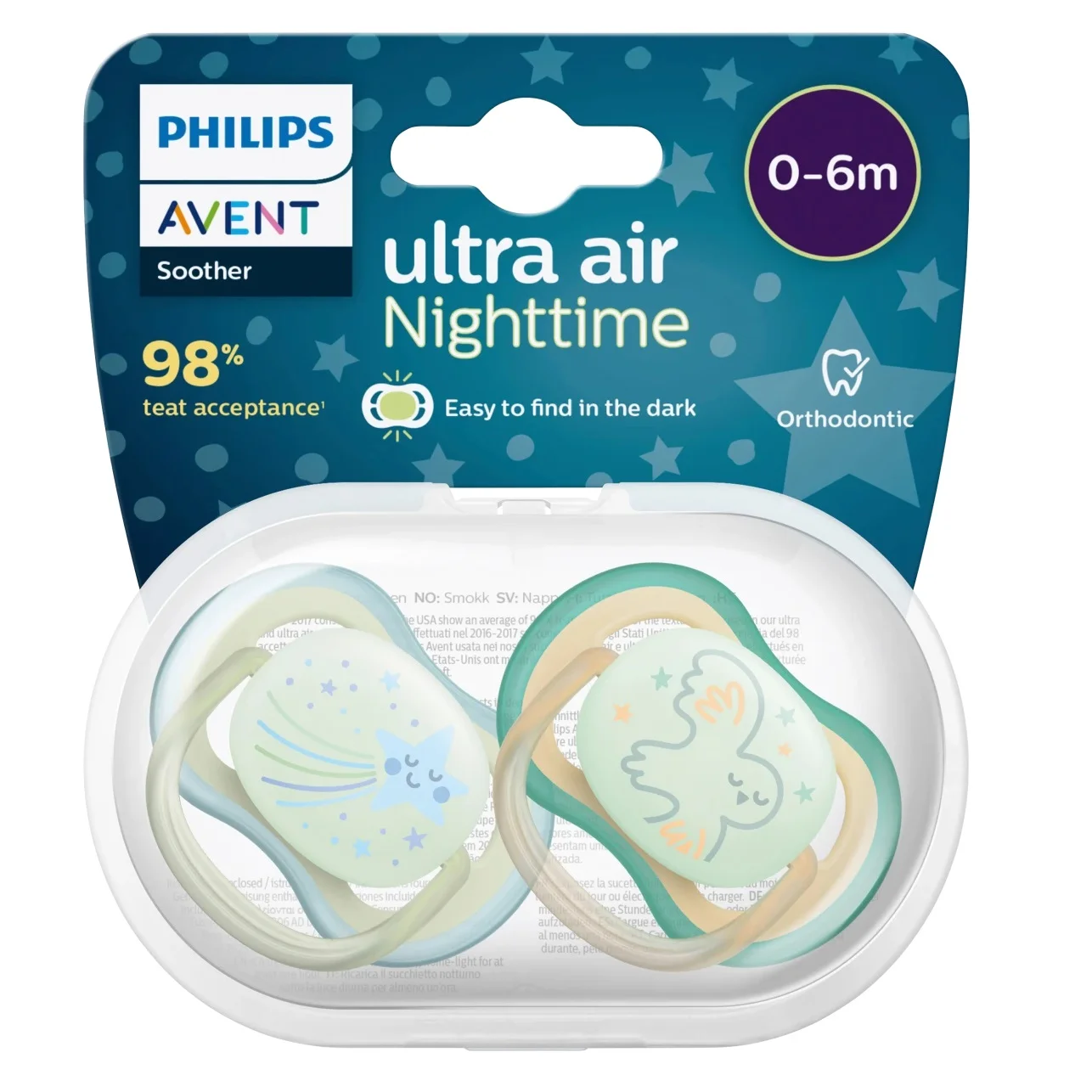 Sucettes Philips Avent Sucette Ultra Air Night