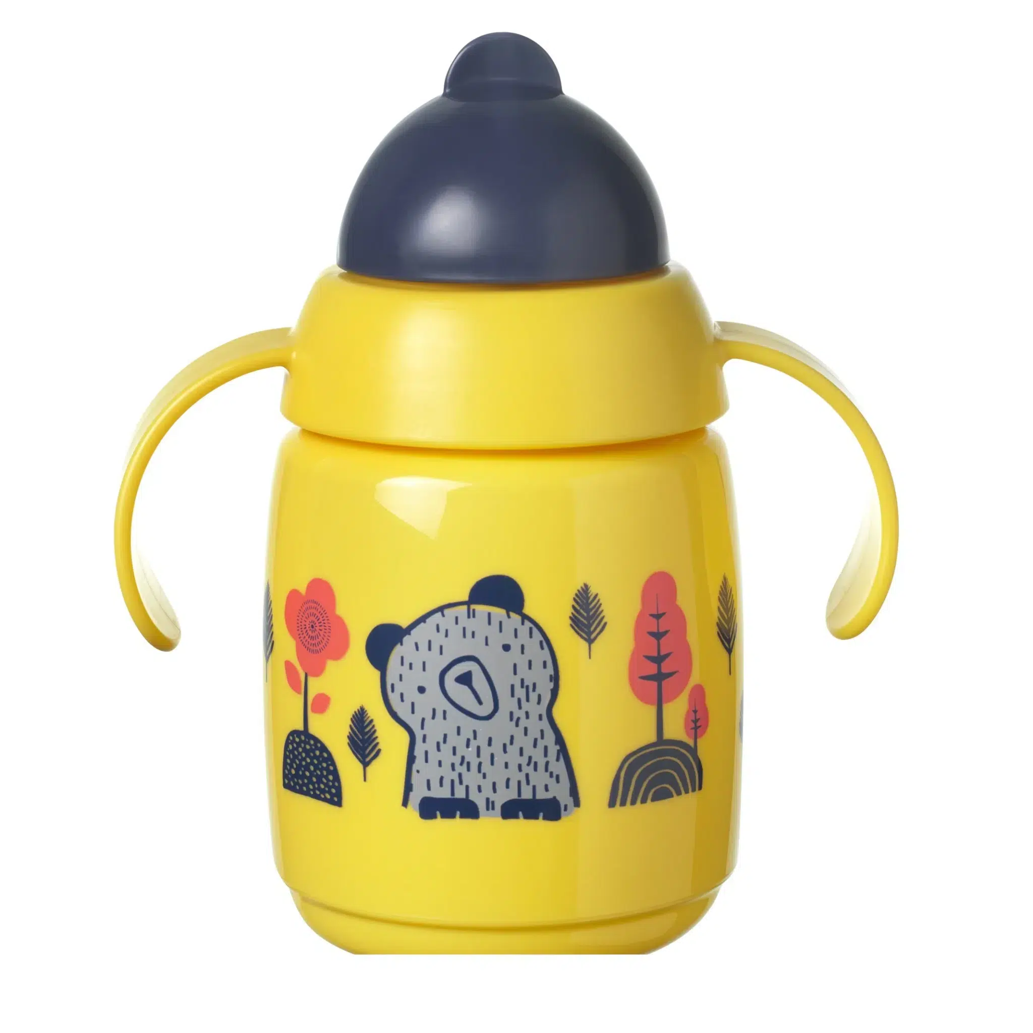 Tasse jaune Tommee Tippee Superstar avec Paille Lestée (300 ml) pour les enfants de 6 mois et plus