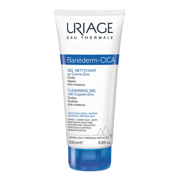 Tube de URIAGE BARIÉDERM CICA Gel Nettoyant 200 ml