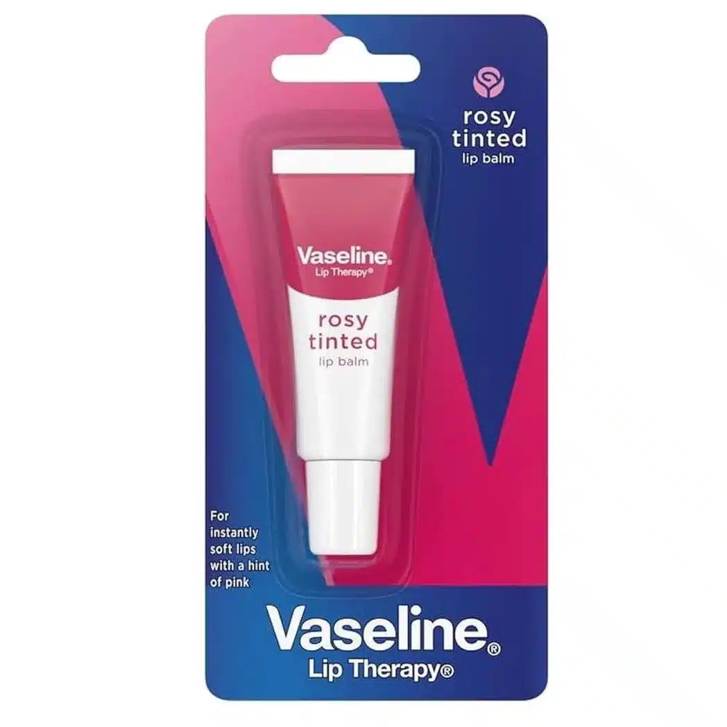 Vaseline Soin des Lèvres Rosé Teinté en emballage 10 g promet des lèvres douces avec une pointe de rose. dakar