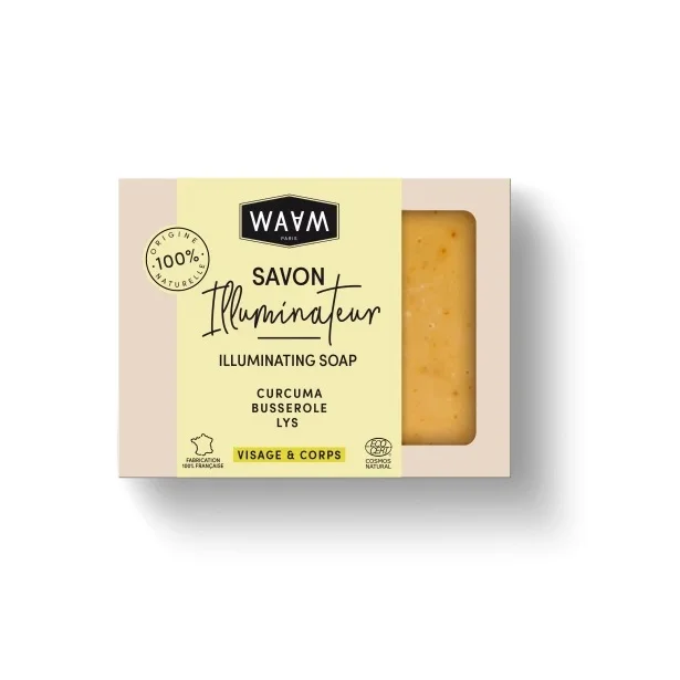 Boite de WAAM Savon illuminateur au Curcuma 80g